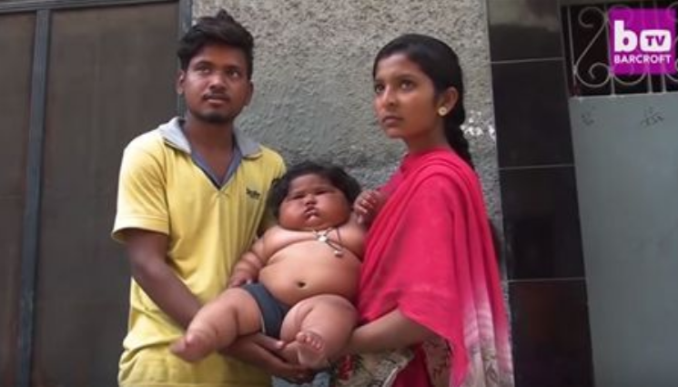 印度1岁多女婴每天吃48顿饭 全家几乎被吃垮