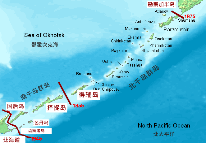 在1885年前,俄日两国均对千岛群岛地区有所开发,并从18世纪起开始了对