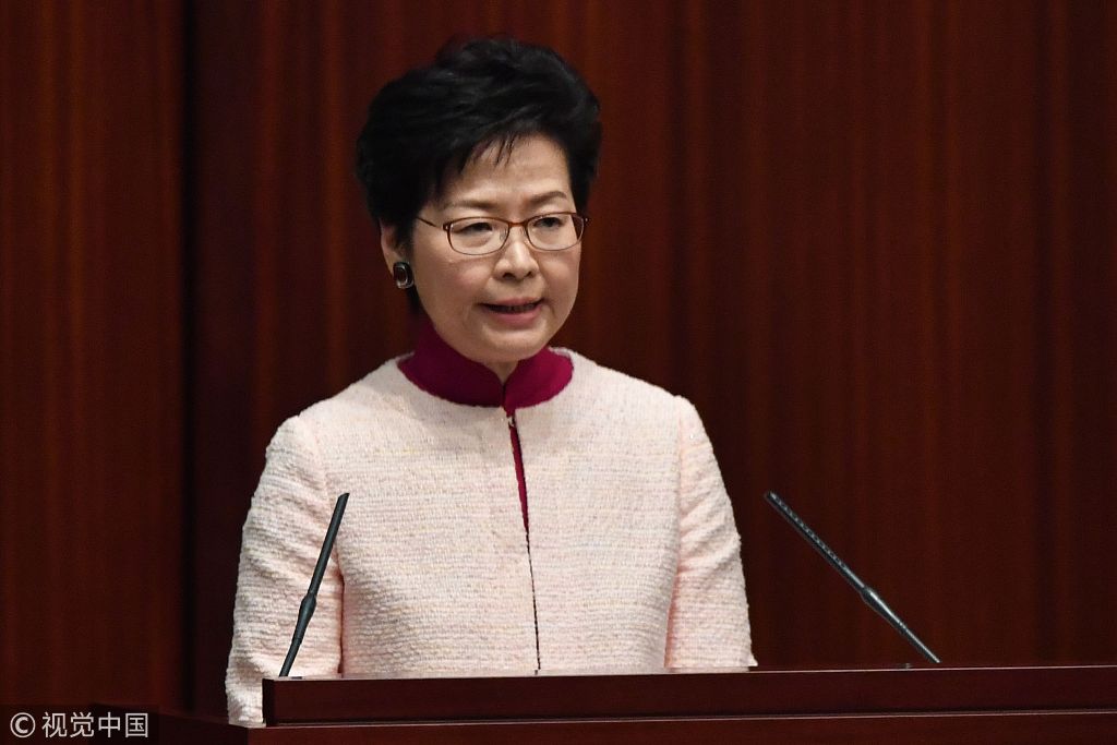 香港反对派议员滋事 林郑月娥问答会被迫取消