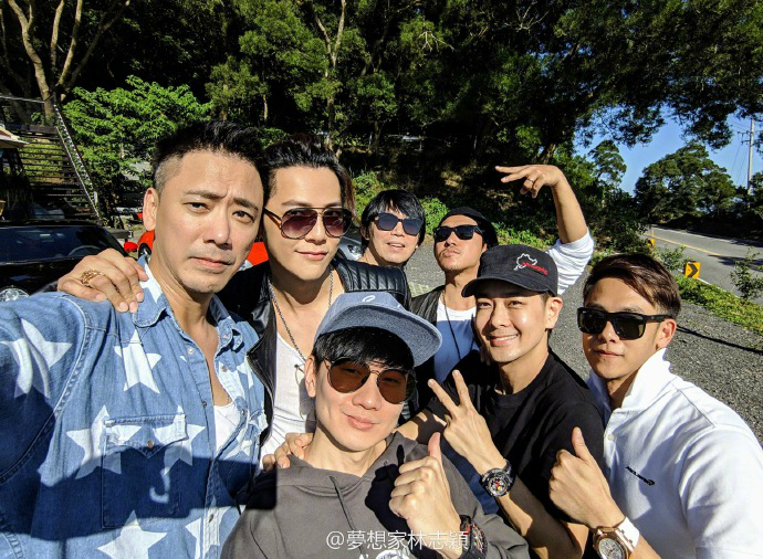 男神们聚会！林志颖林俊杰汪东城信等亲密搂肩合影