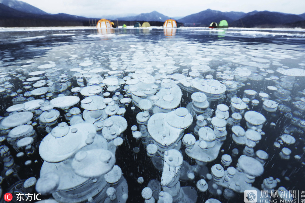..糠平湖（Lake Nukabira）“冰冻气泡”奇景