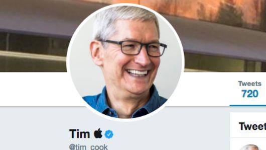 库克推特改名蒂姆·苹果，如何在iPhone上打出苹果Logo