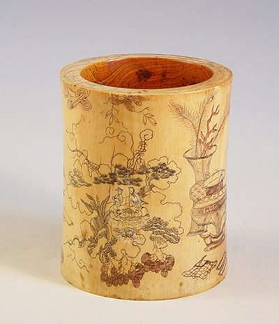 中国古代各式珍品笔筒欣赏