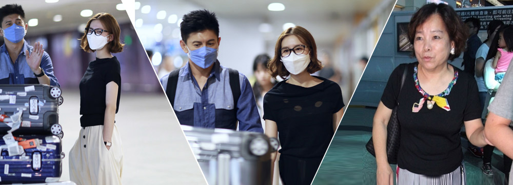  刘诗诗开心返沪：老公吴奇隆提行李 婆婆亲自送机 