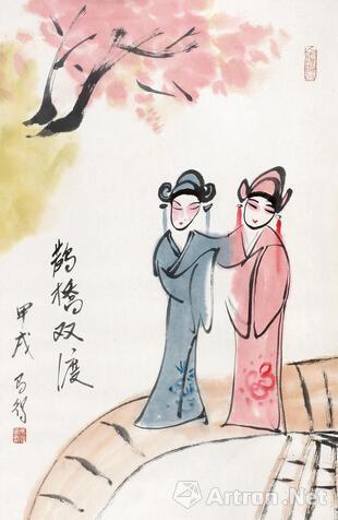 艺术品中的七夕习俗：从“闺蜜日”到“情人节”(1)