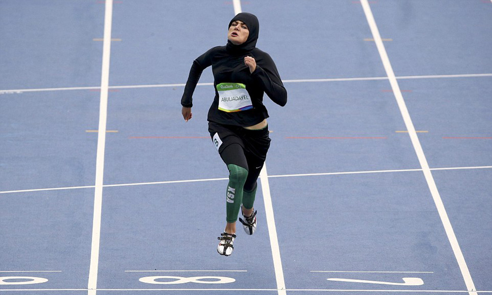 22岁的Kariman Abuljadayel在预赛中获得小组第7名，可能是身上衣服的束缚影响了成绩。虽然输掉了比赛，但确是阿拉伯世界女性的胜利。