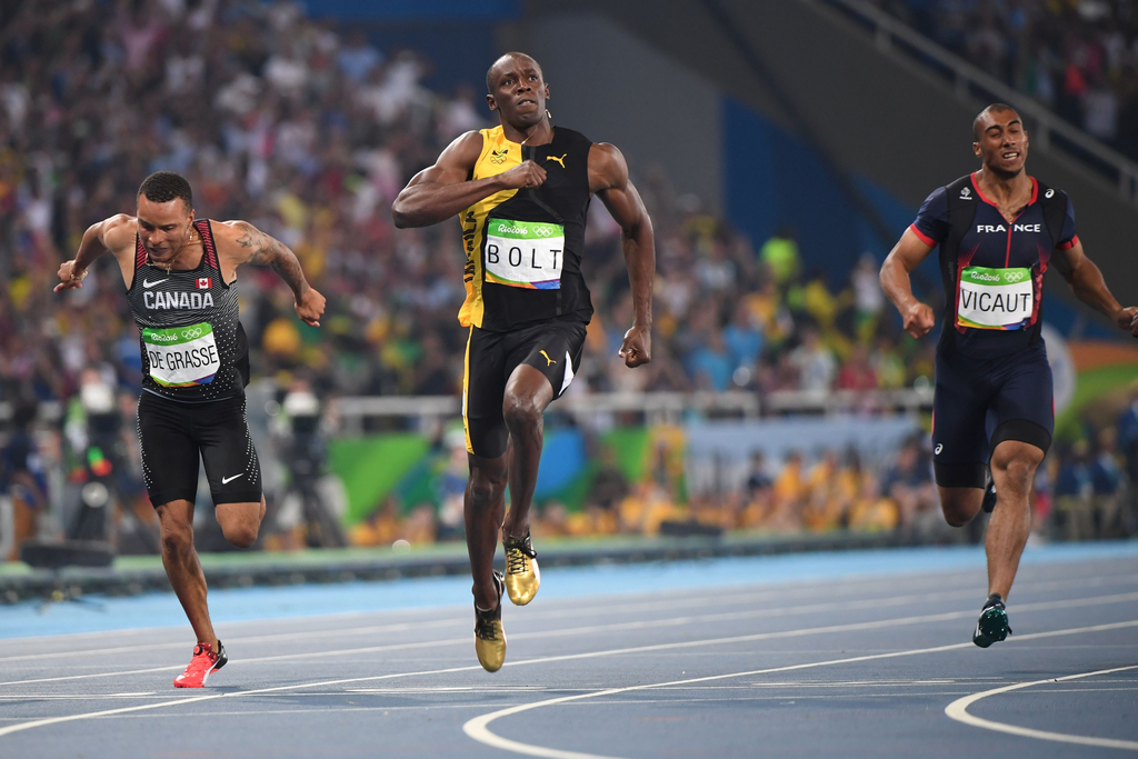里约奥运会男子100米短跑决赛精彩瞬间 博尔特9秒81成就百米3连冠