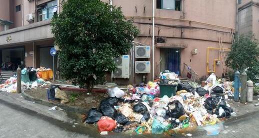 杭州一小区垃圾如山 居民已欠物业费两百万