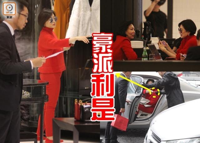 62岁林青霞一身红装逛名店 豪气派送红包