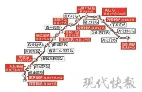南京地铁7号线进入环评拟批公示 预计上半年开