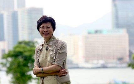 67676767原标题:林郑月娥在香港特区第五任行政长官选举中胜