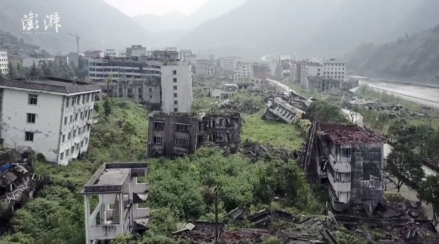 9年后,北川老县城地震废墟内景首次曝光