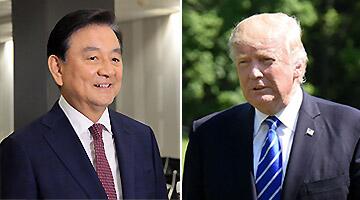 特朗普会见韩总统特使 称对文在寅印象好