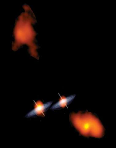 7.5亿光年外发现两个超大质量黑洞 犹如优美双