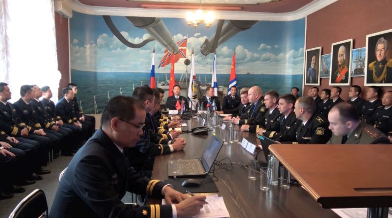 中俄海上联合2017军演进行直前准备