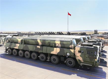 外媒关注中国军事发展：导弹比肩任何超级大国