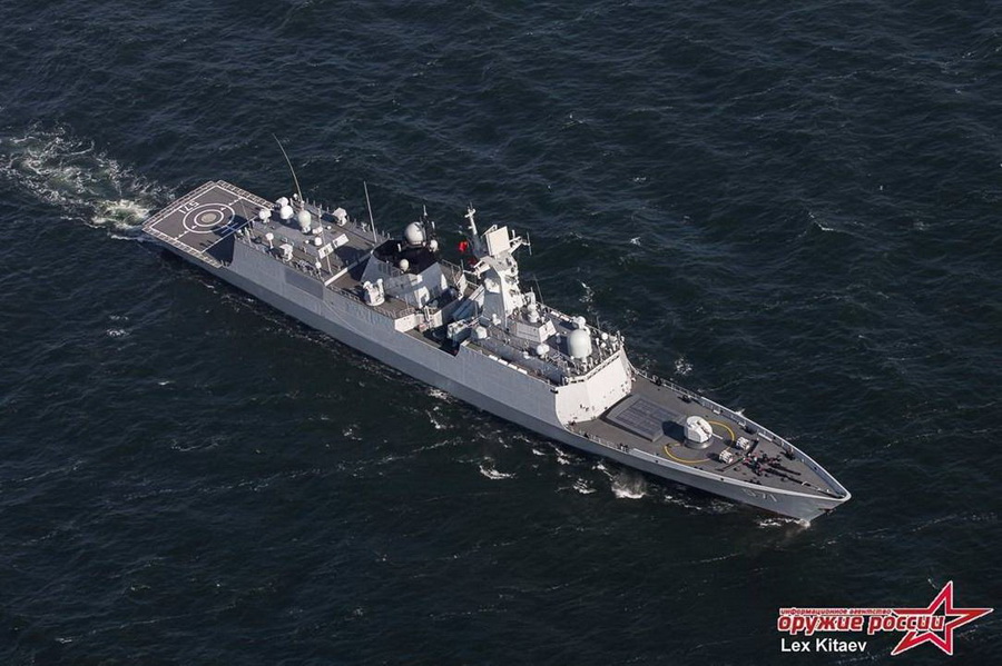 俄罗斯进行海上联合军事演练,在俄罗斯记者眼中,中国的军舰是什么样呢
