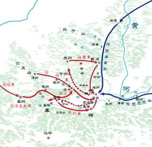 宋军在富平之战的失利直接危及到四川的安全.图片