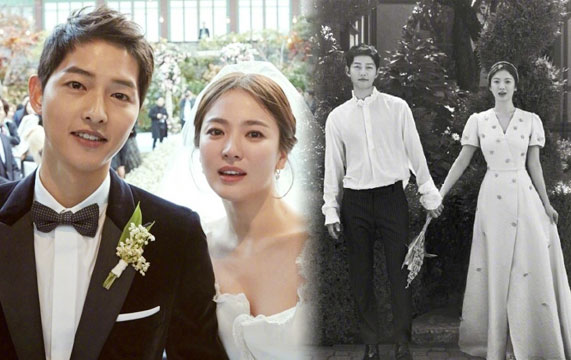 【独家】宋仲基宋慧乔婚礼全程细节感人 乔妹扔捧花4次