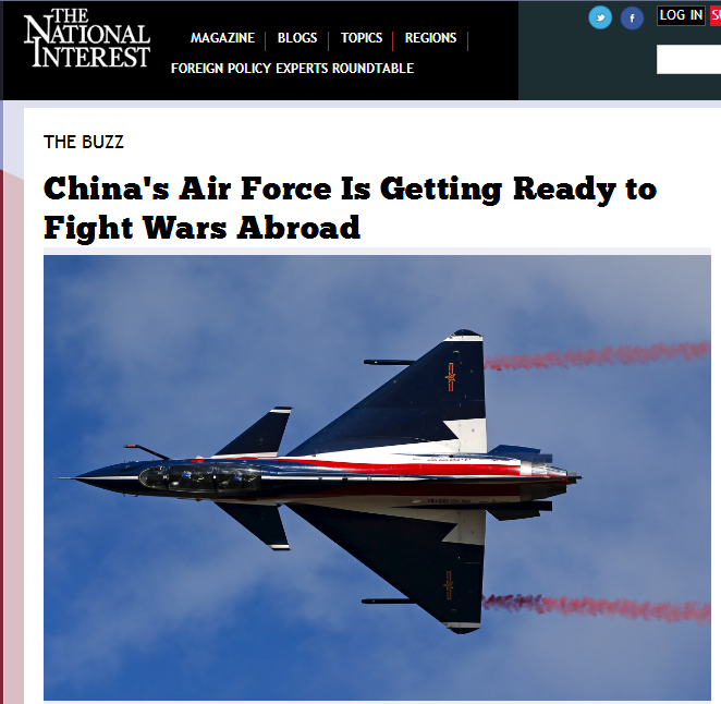 美媒：中国空军已经做好了在国外“作战”的准备
