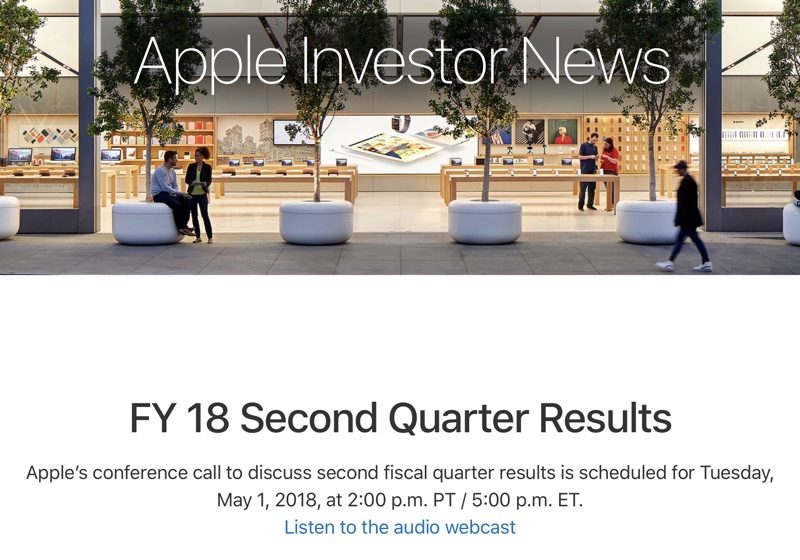 苹果5月1日发布第二财季业绩 预计营收600-620亿美元