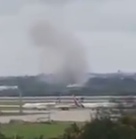 古巴哈瓦那一架波音737起飞后坠毁 现场出现巨大火球