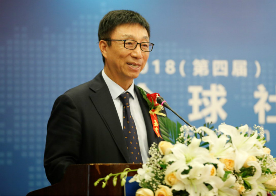 （全球社会企业家联盟联席主席、华泰保险集团董事长王梓木先生）