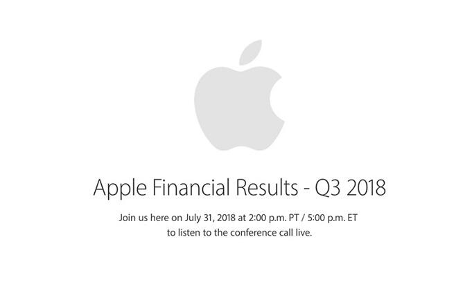 苹果宣布7月31日公布第三财季财报 营收或达535亿美元