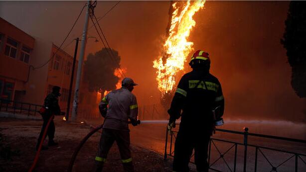 希腊发生近十年来最严重火灾 至少50人死亡上百伤