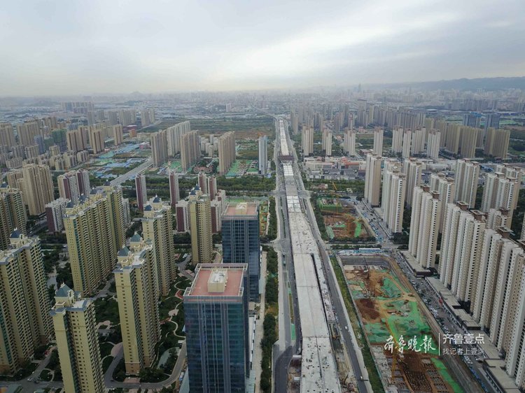 济南北园高架路西延主体接近完成