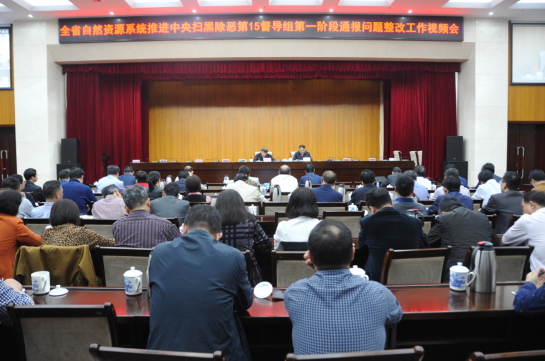 江西省自然资源系统推进扫黑除恶督导组问题整