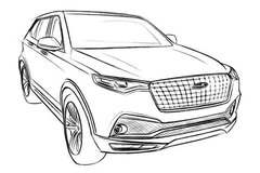 众泰T700效果图 脱离抄袭后的首次原创