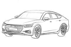 全新奥迪A7效果图 照搬概念车设计风格