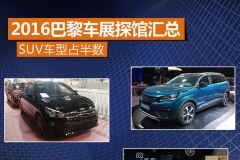 2016巴黎车展探馆汇总 SUV车型占半数