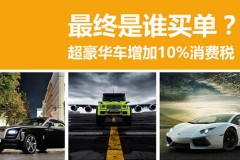 超豪华车增加10%消费税 最终是谁买单？