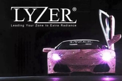 亮瞎了！粉红色兰博基尼，全身镶钻