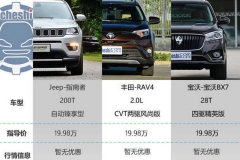 19.98万选谁？指南者/RAV4/宝沃BX7