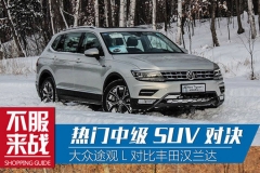 热门中级SUV对决 途观L对比汉兰达