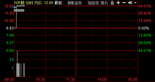 N天鹅今日分时图