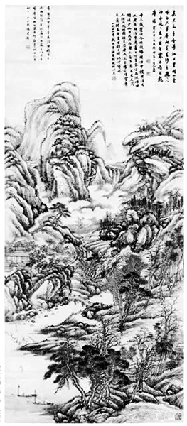 江友樵1943年17岁时所作《嘉木千章图》。