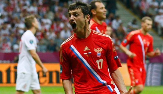 俄罗斯队欧洲杯23人名单:头号球星扎戈耶夫伤