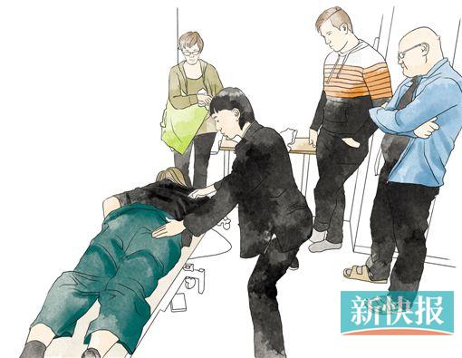 ●功夫推拿与普通推拿不同,首先要扎好马,把自己的重心协调好,再运用功夫招式进行力量的渗透。