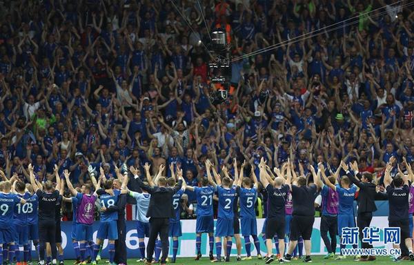 欧锦赛:冰岛队2:1胜英格兰队 晋级八强(图)