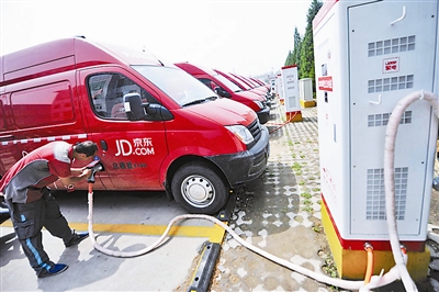 京东配30辆电动车负责五环内配送服务