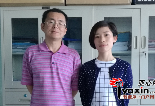 　　图为协会副秘书长 陶源(左)与展会观众组织部主任 陶晓娟合影