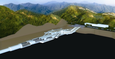 八达岭长城站地下车站示意图。来源：中铁工程设计咨询集团有限公司