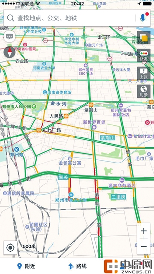 郑州交警支队引入高德地图平台技术 积水点也