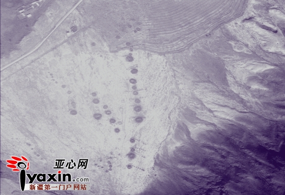 老巴伦台青铜时代墓葬群遥感影像