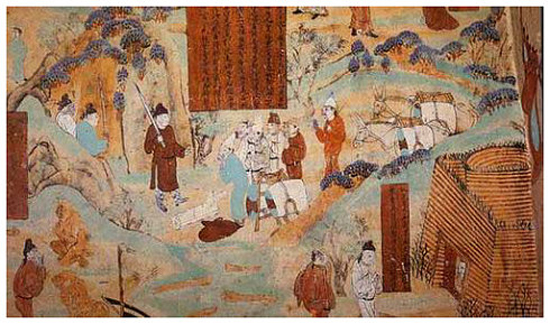 丝路贸易主题壁画