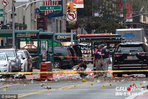  美国 纽约 爆炸 致29人受伤 多机构调查人员在现